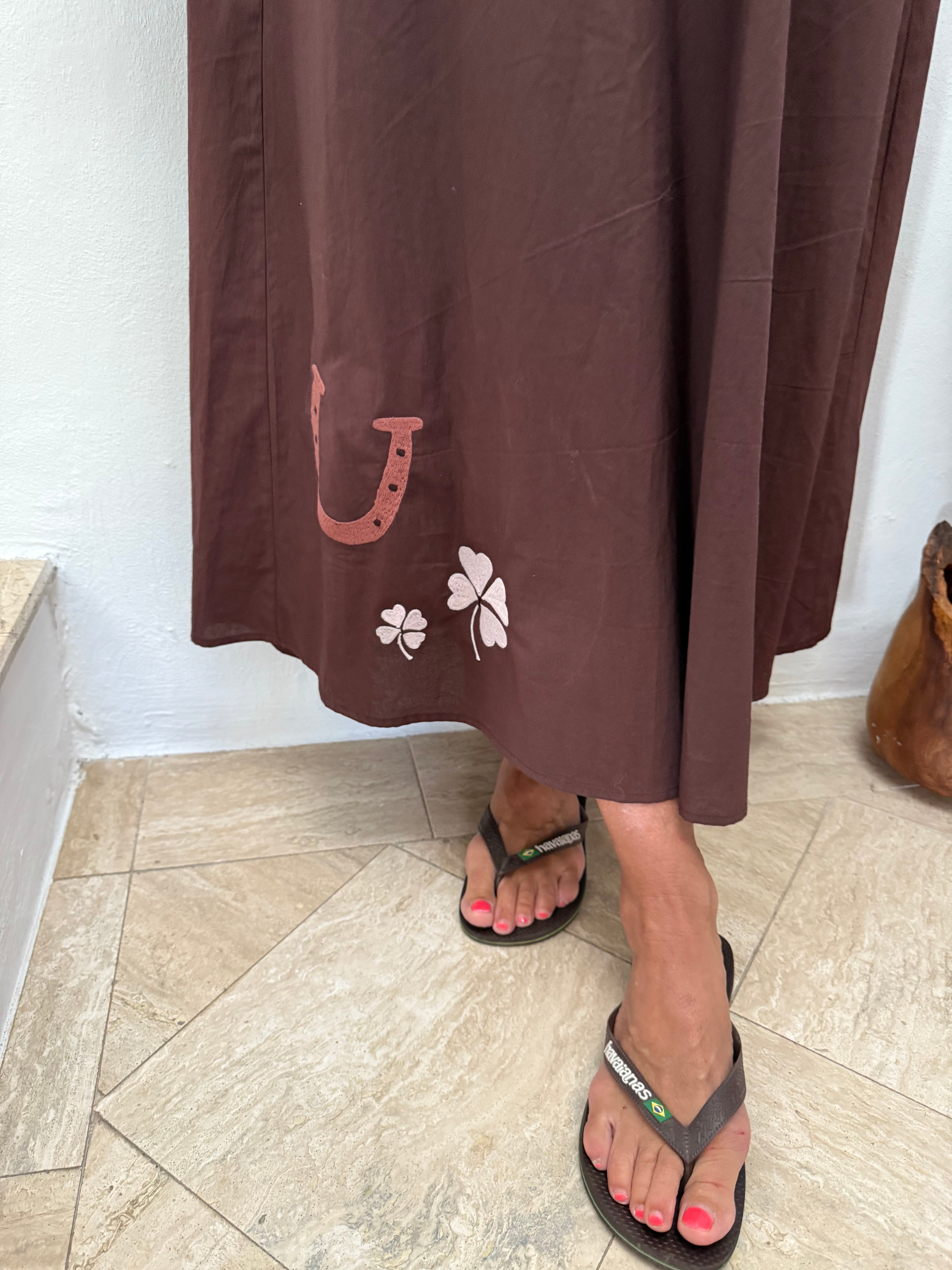 The good luck dress - Chocolate brown