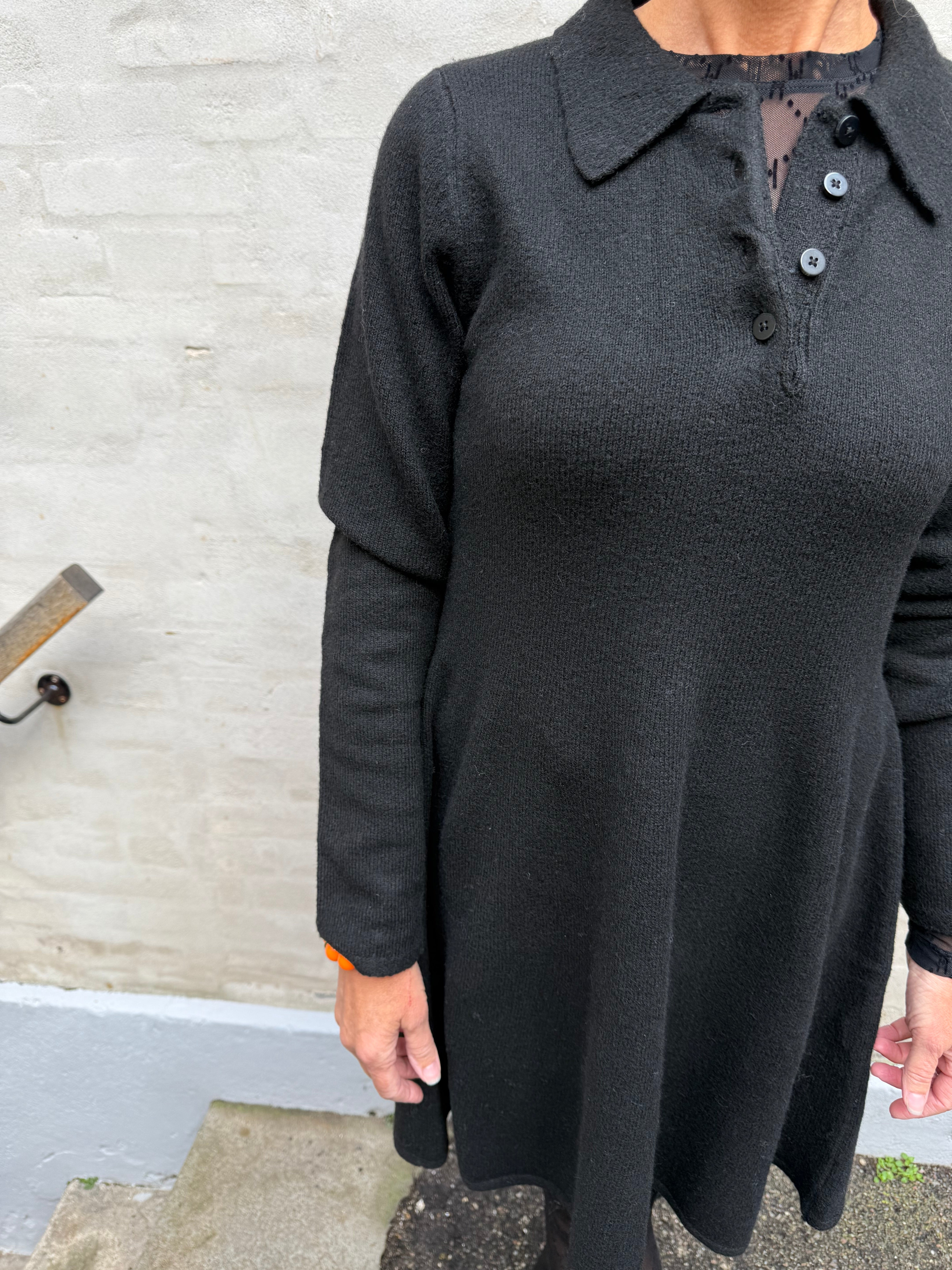 Rosemary Life L/S Collar Dress - Black