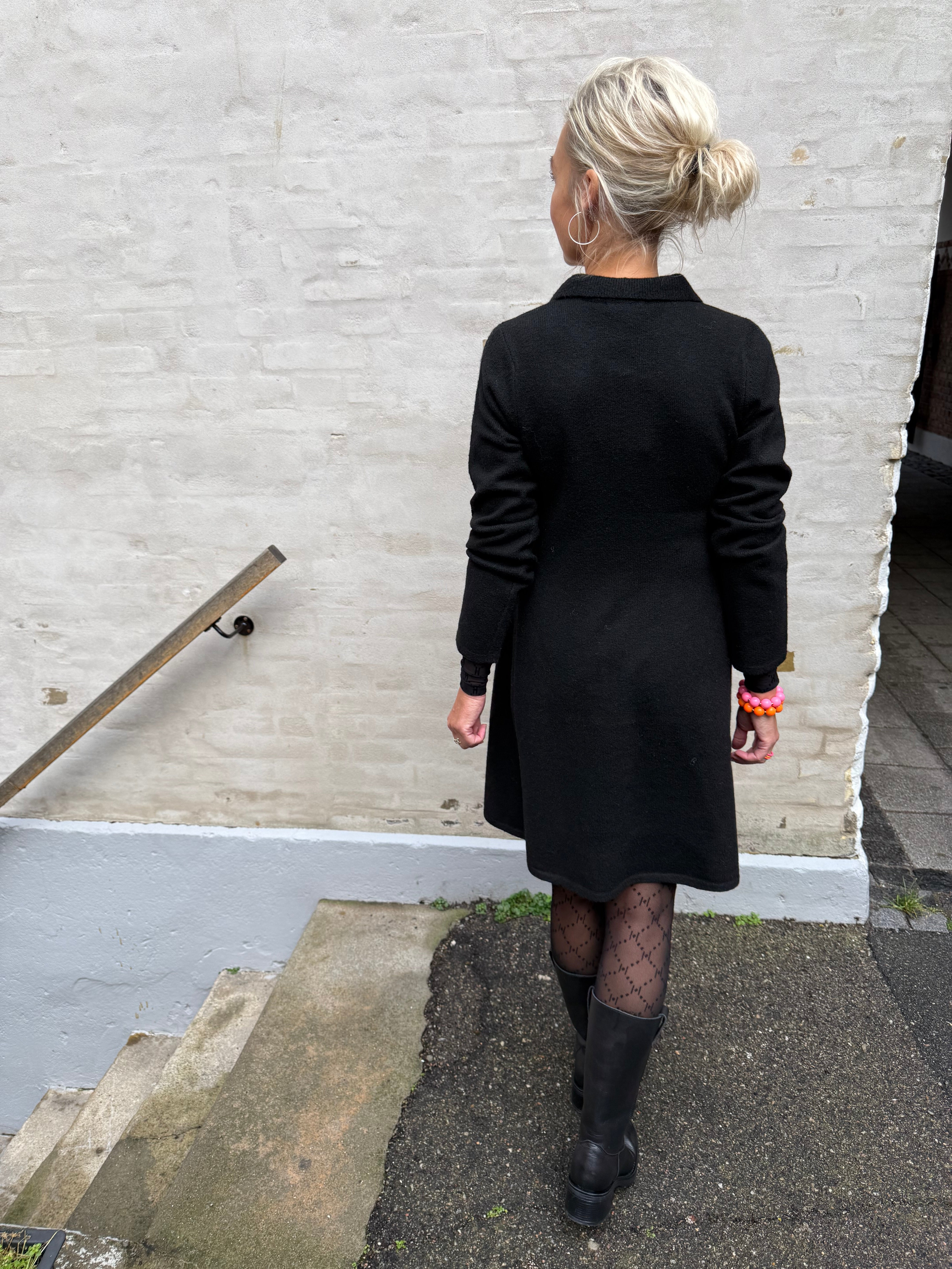 Rosemary Life L/S Collar Dress - Black