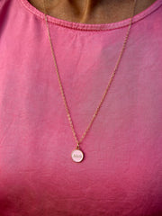 Mom Necklace - Gold Rose