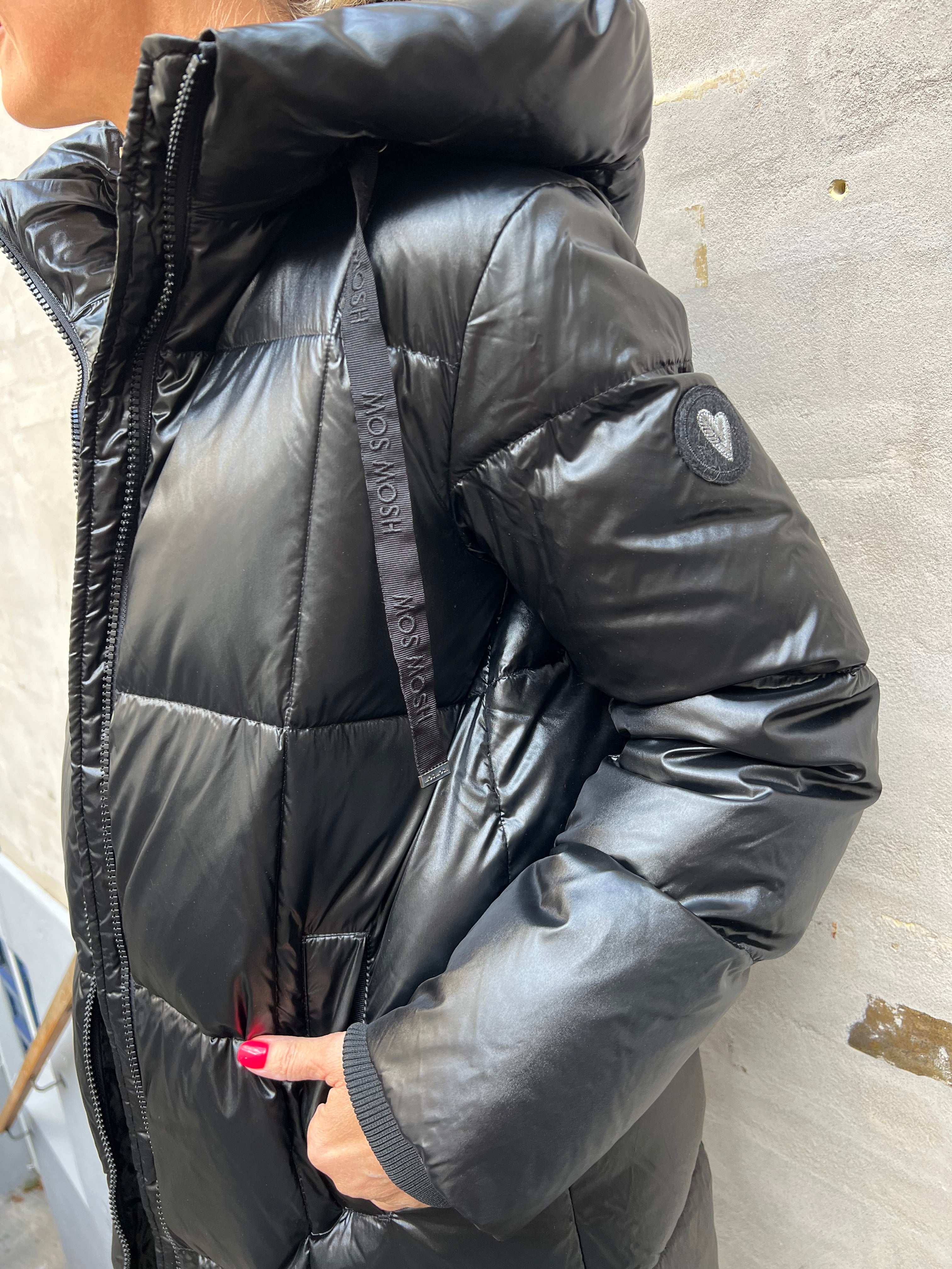 Nova metallic down jacket black