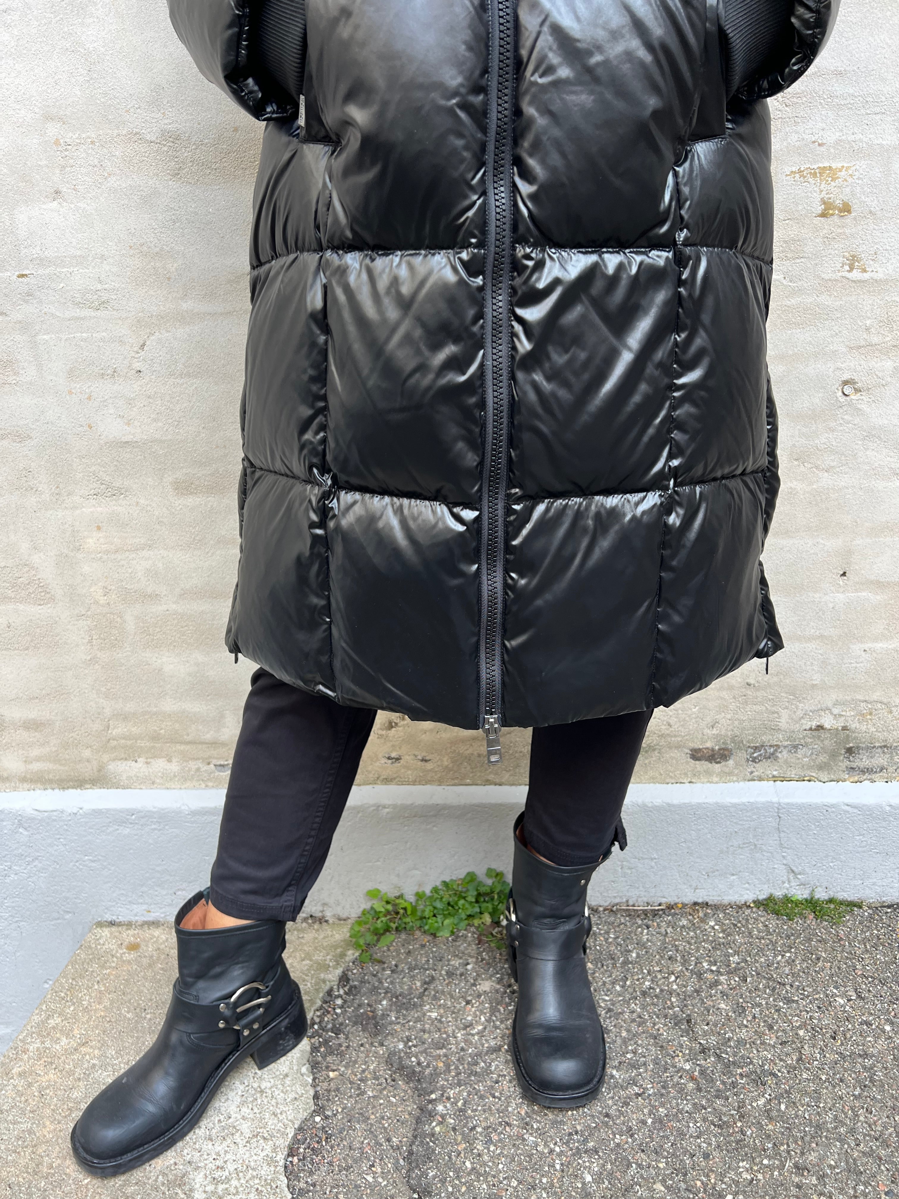 Nova metallic down jacket black