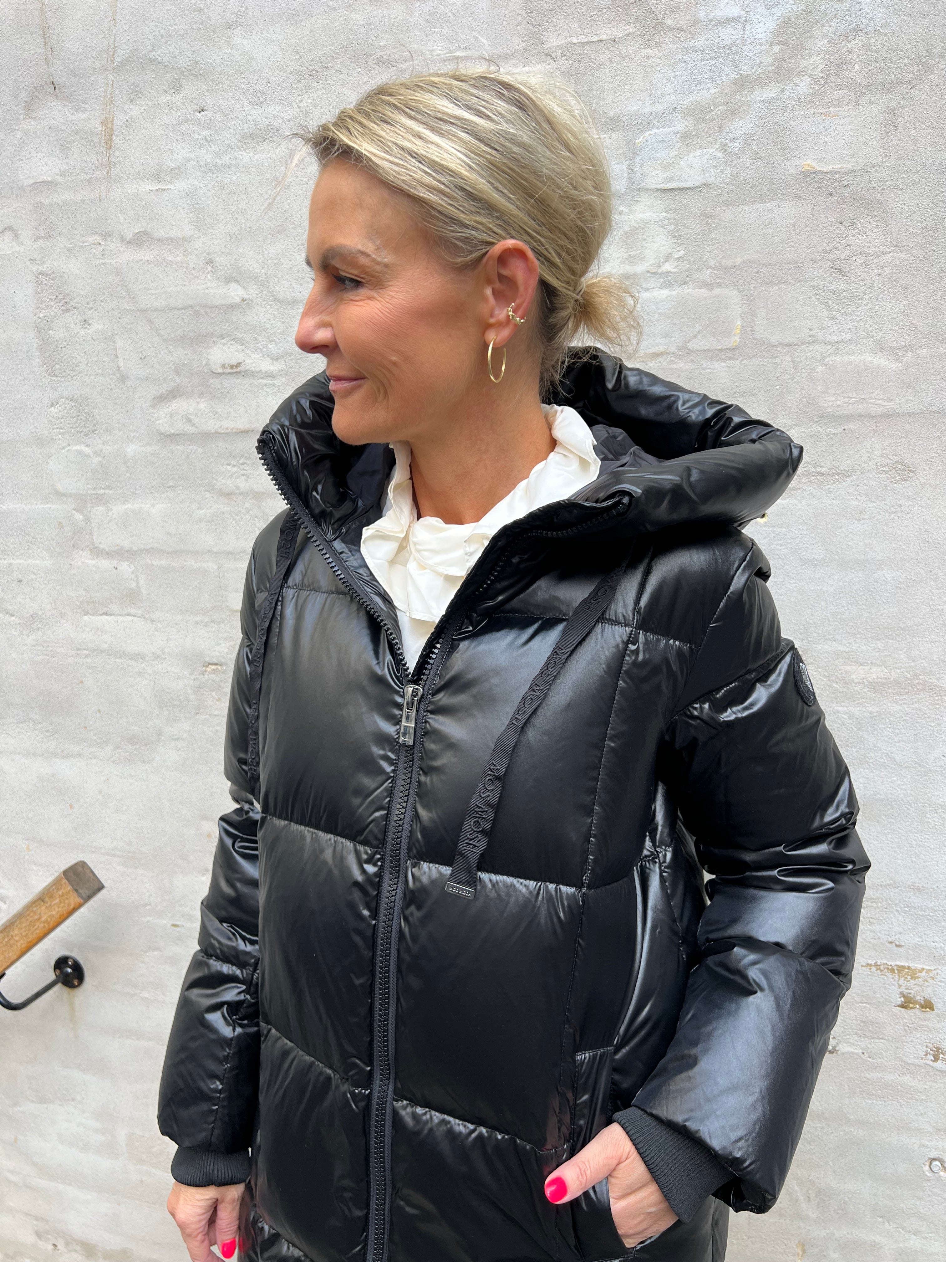 Nova metallic down jacket black