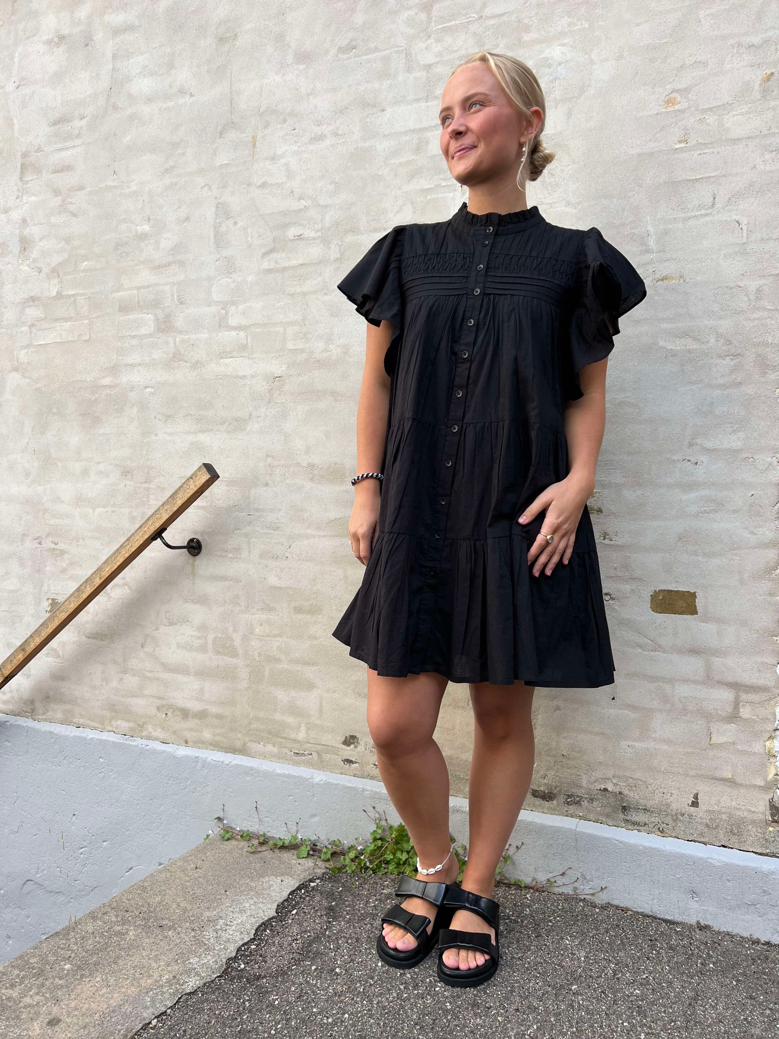 Naya Shirt Dress Black