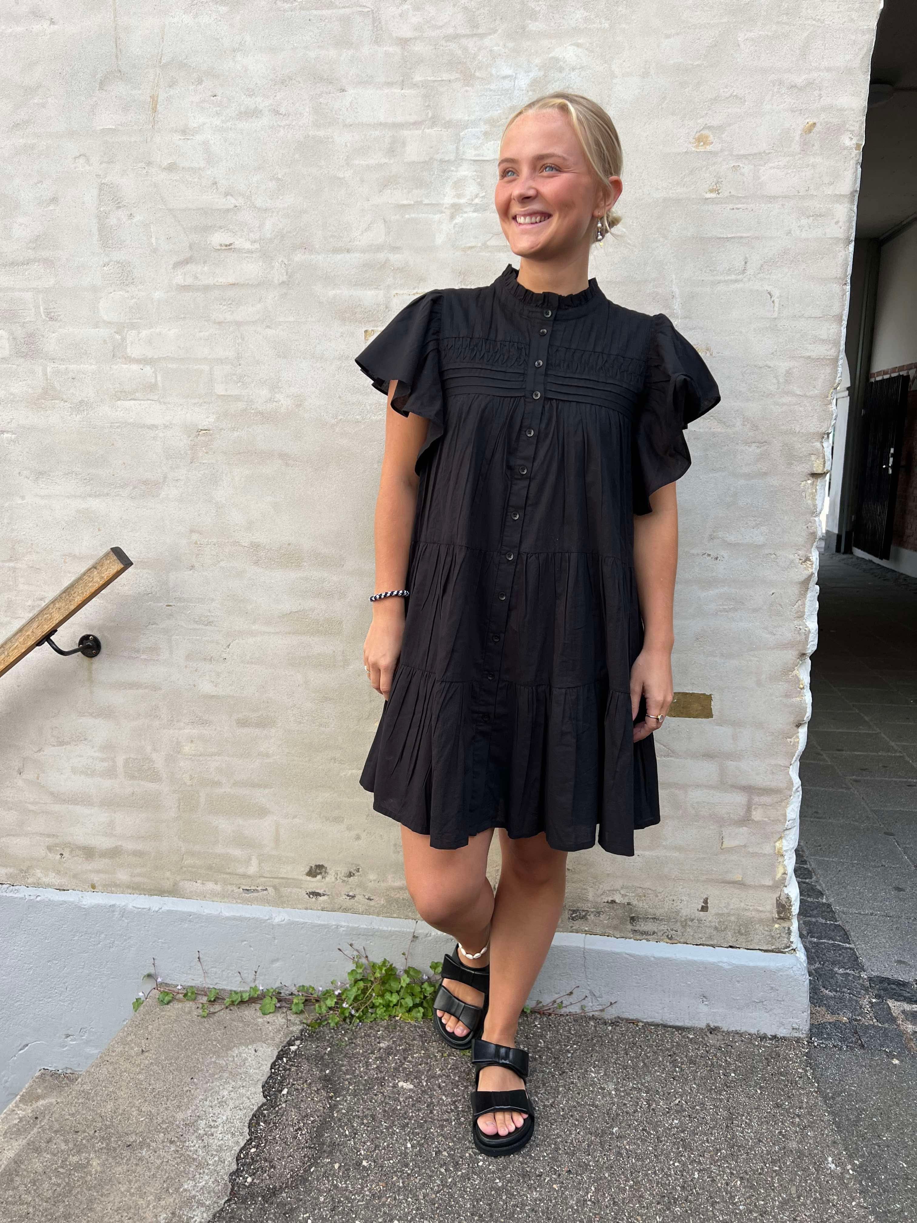 Naya Shirt Dress Black