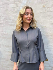 Rosa pinstripe shirt grey