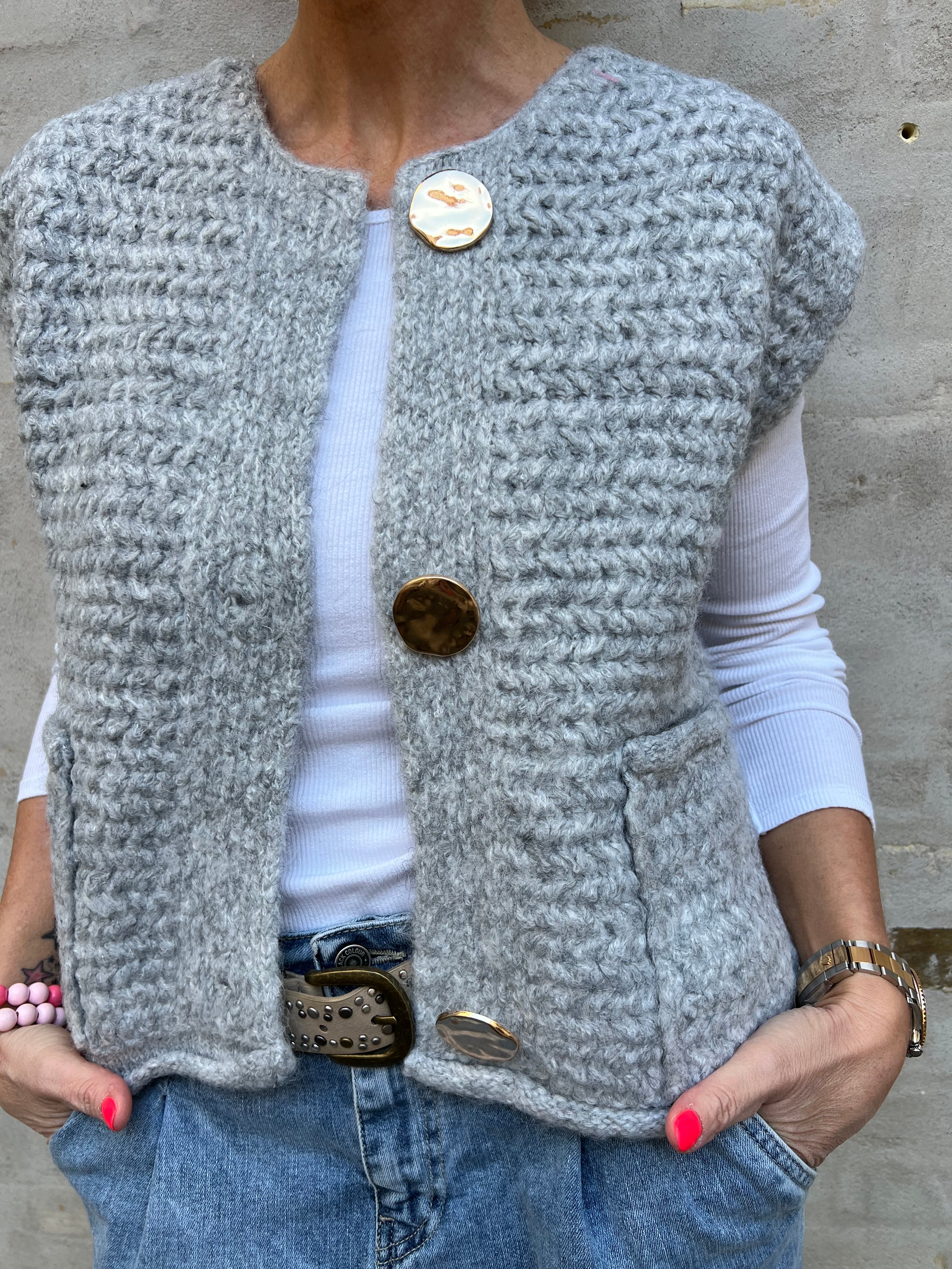 Lorane vest light grey