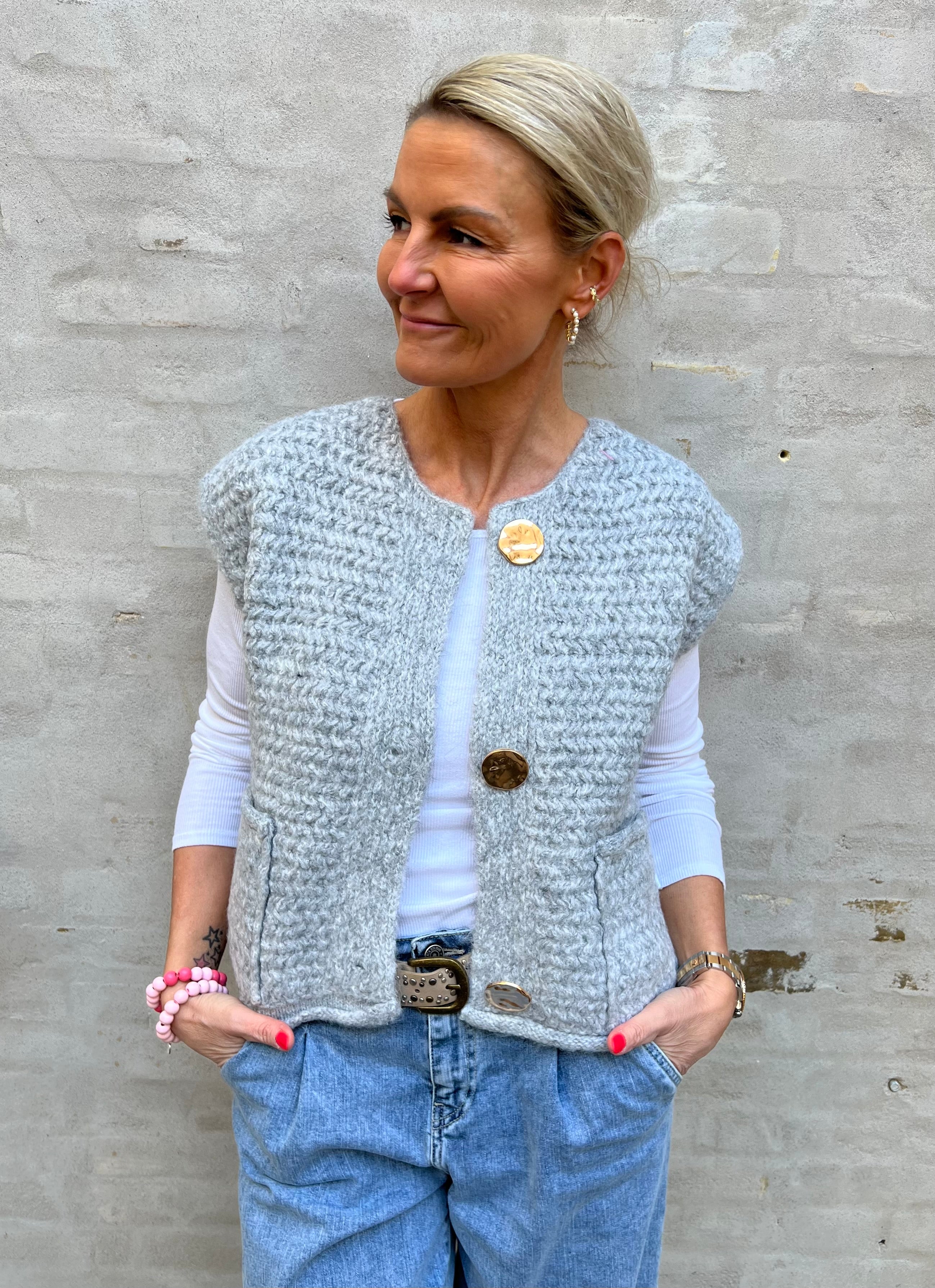 Lorane vest light grey