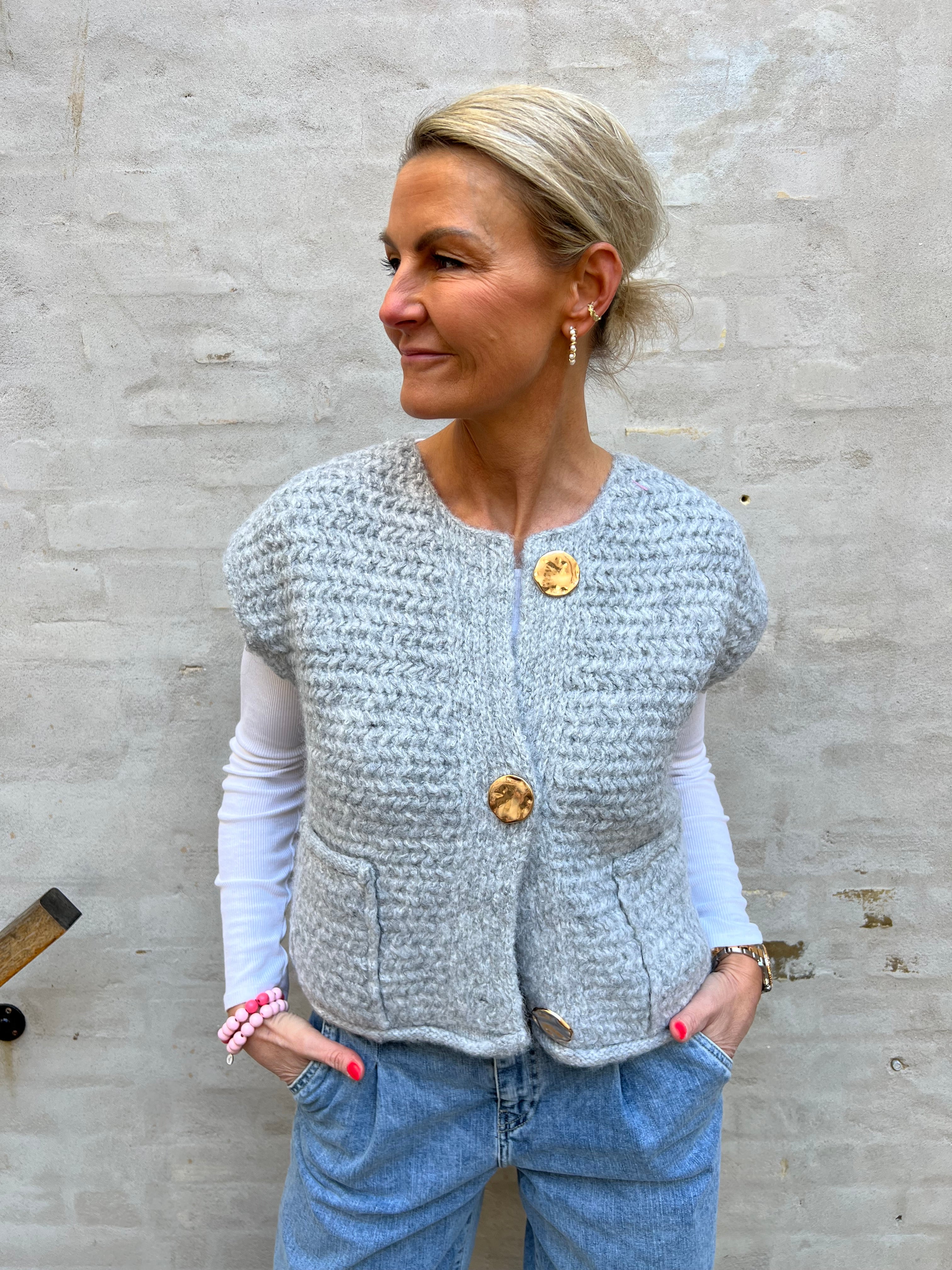 Lorane vest light grey