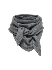 DREA TRIANGULAR SCARF - Dark Grey Melange