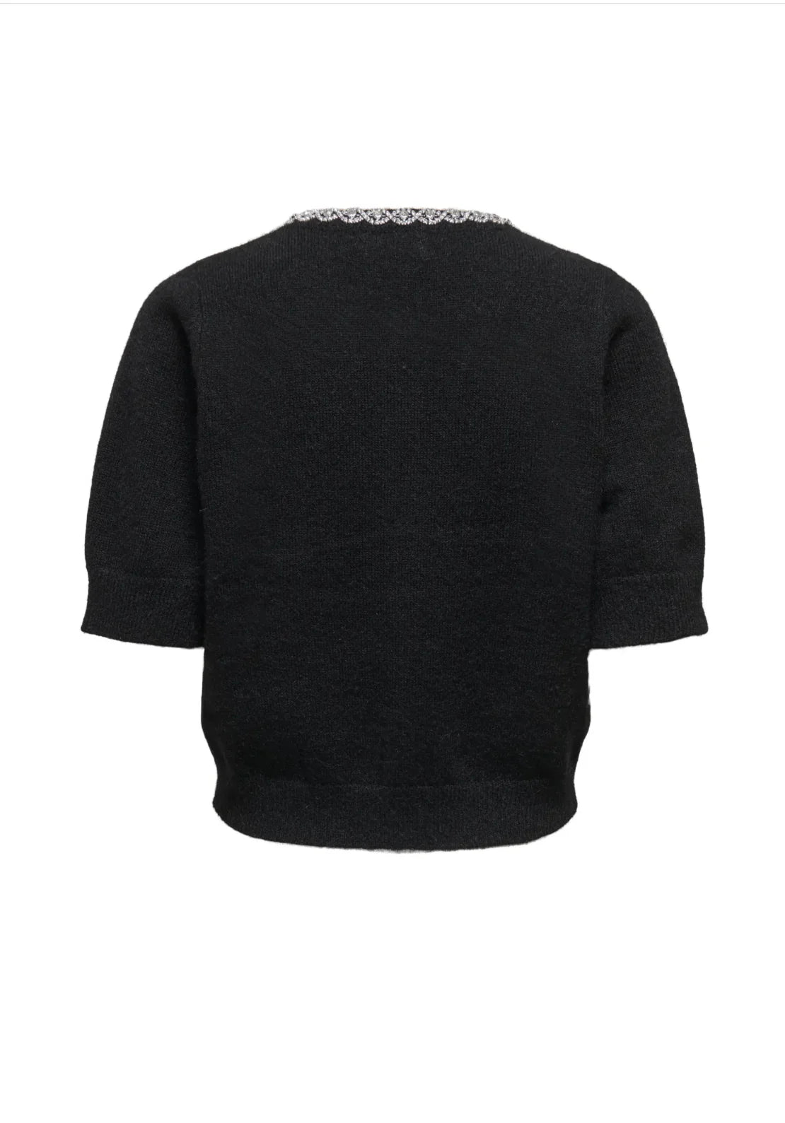 ALVA LIFE EMBEL CARDIGAN - Black/SILVER