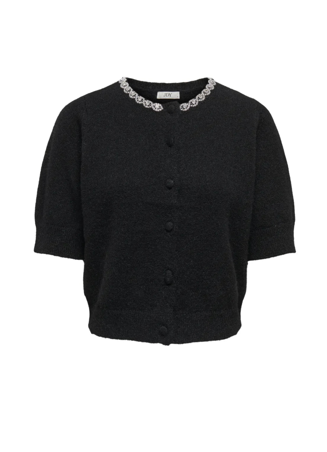 ALVA LIFE EMBEL CARDIGAN - Black/SILVER