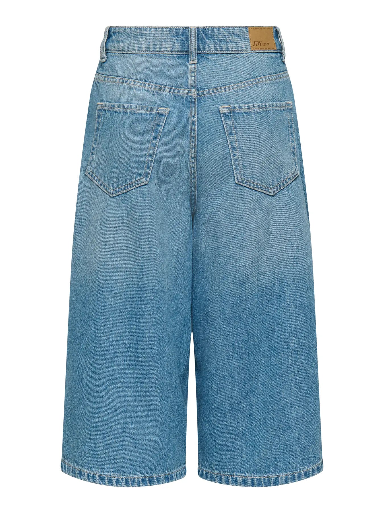 BEKKA HW JORTS - Light Blue Denim