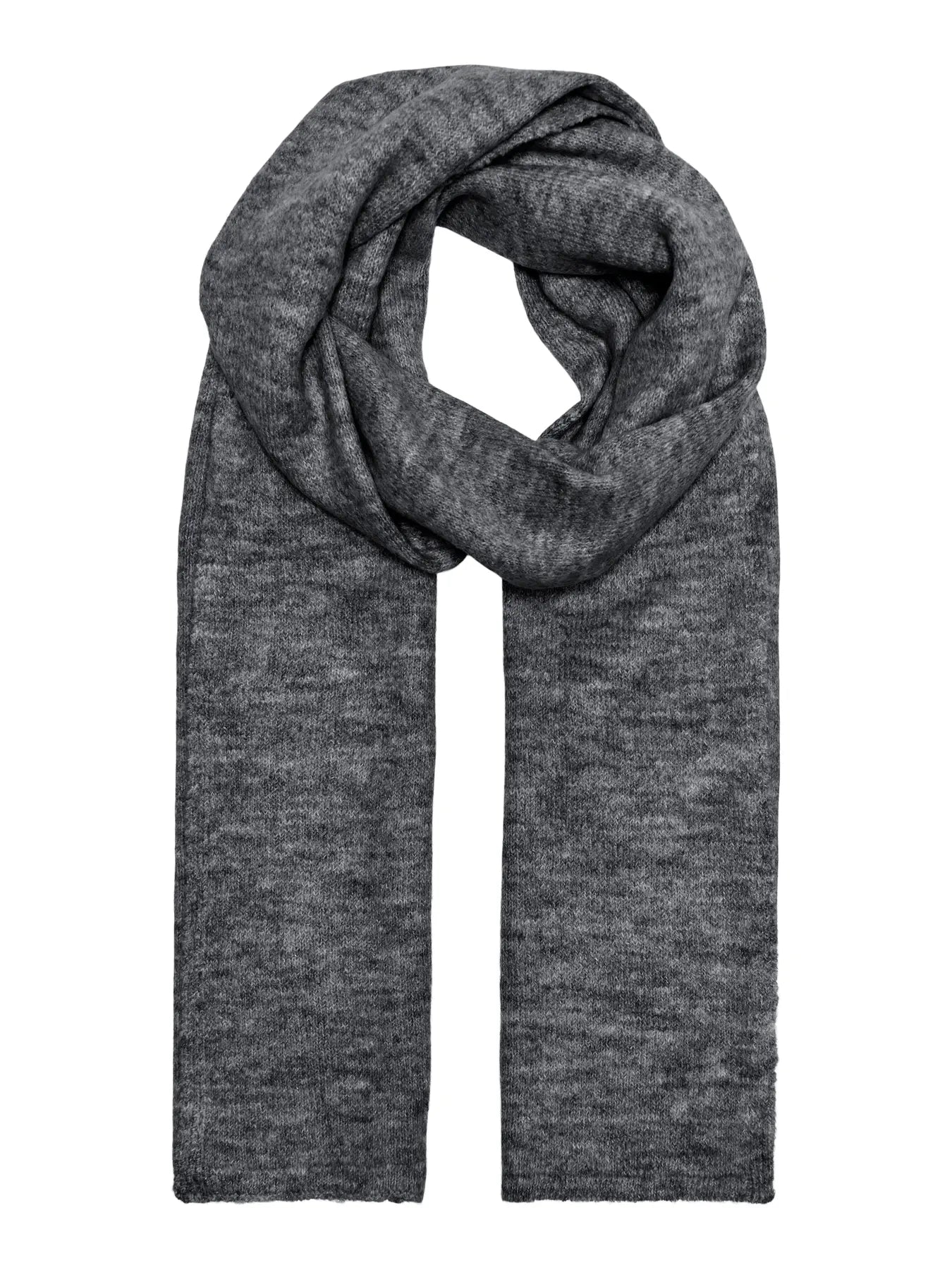 ELANORA LONG SCARF - Dark Grey Melange