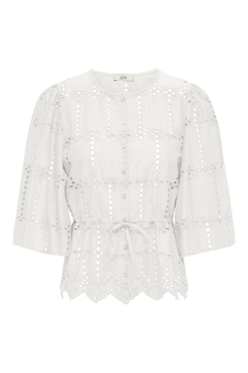 JOJO 3/4 ANGLAISE SHIRT - Cloud Dancer