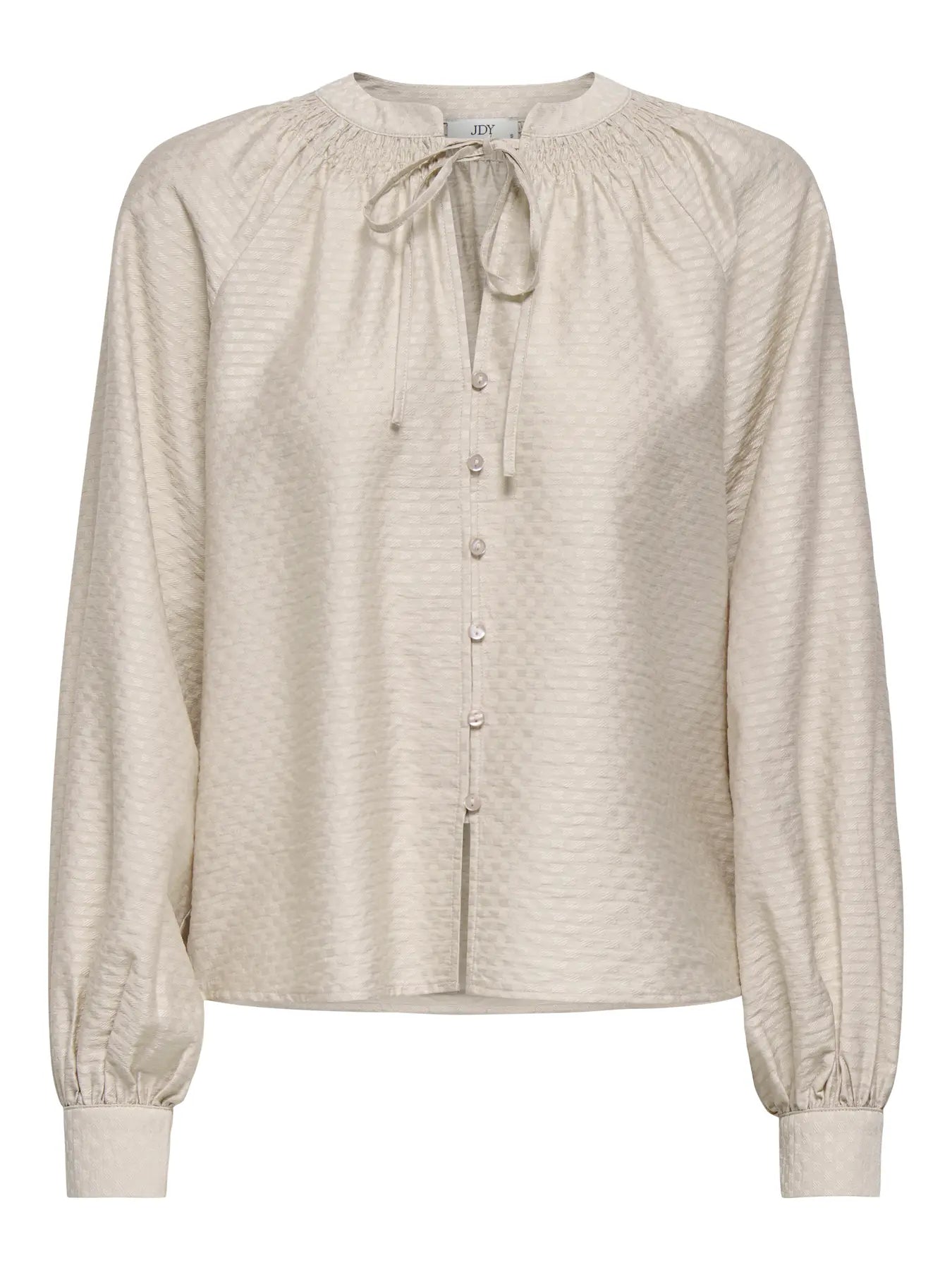 LEAH STRING SHIRT - Sandshell