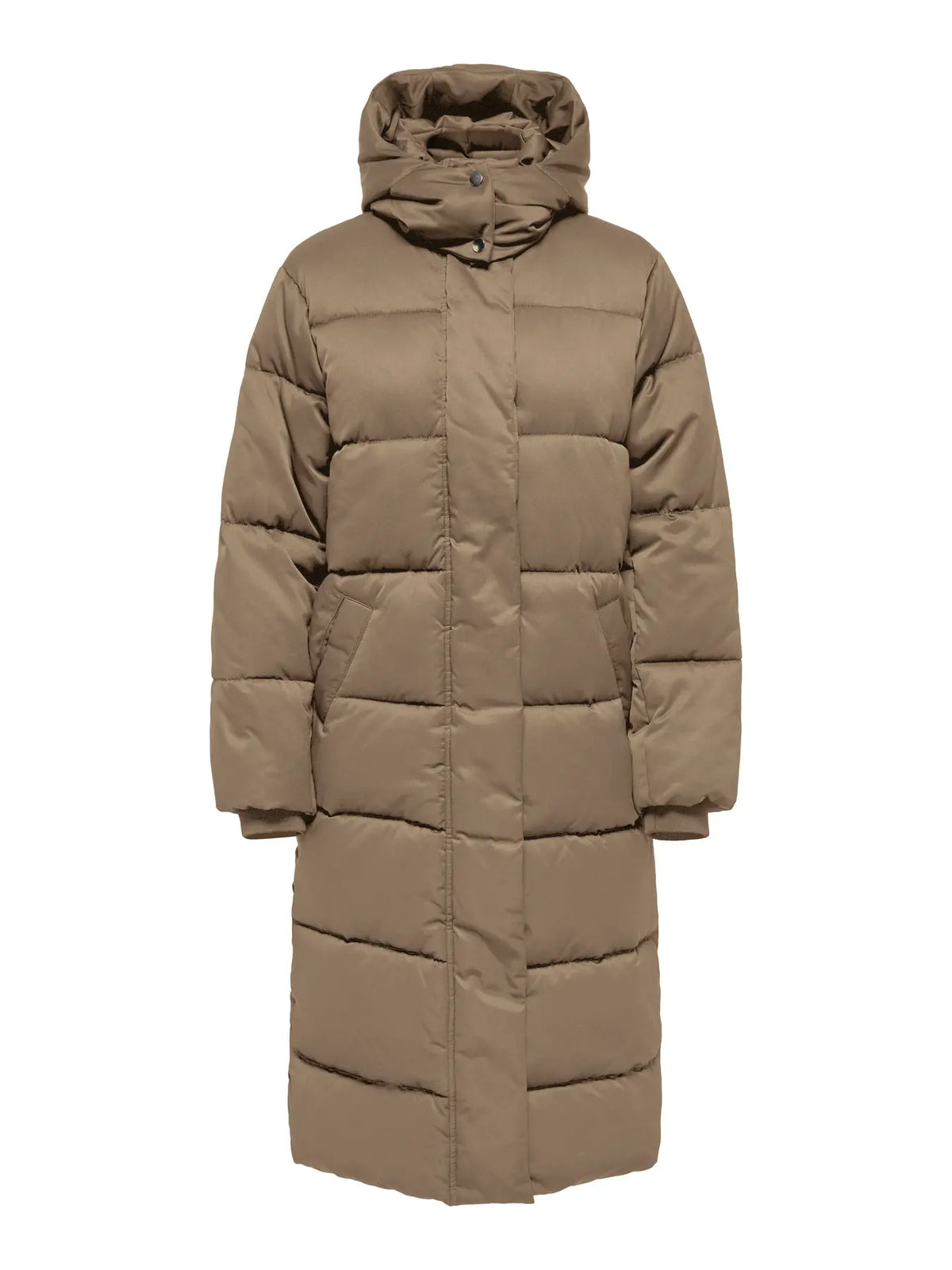 MAJA LONG PADDED JACKET - Shitake