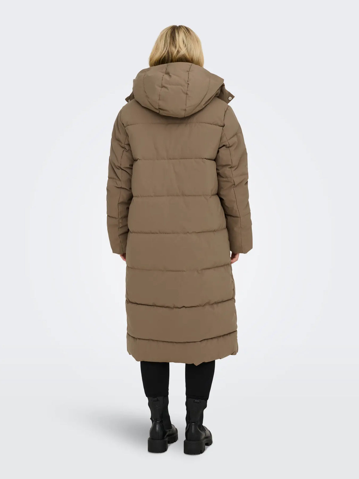 MAJA LONG PADDED JACKET - Shitake