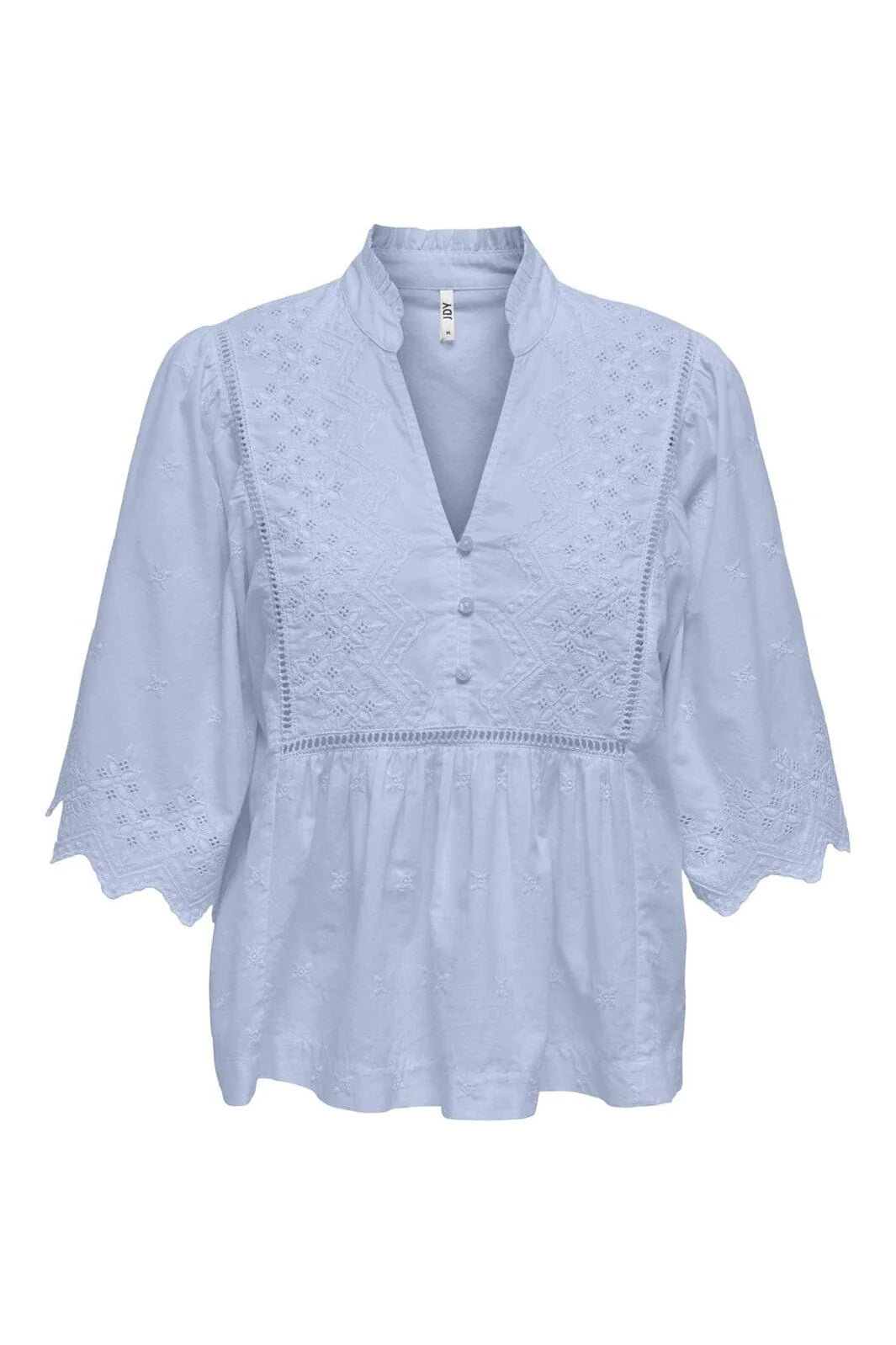 MAYA 2/4 EMBROIDERY TOP - Halogen Blue