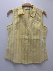 MIO S/L SHIRT - French Vanilla LEMON DROP & BLACK