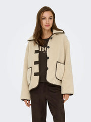 NOELLA TEDDY JACKET - Cement