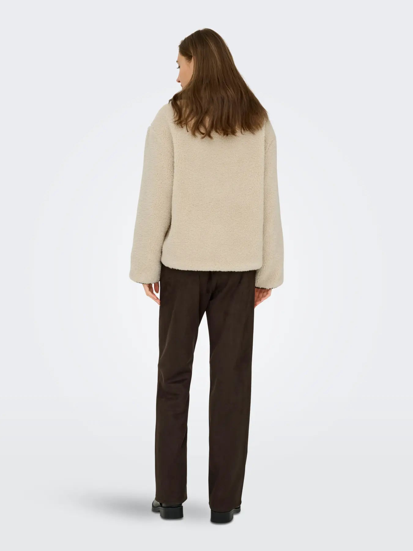 NOELLA TEDDY JACKET - Cement