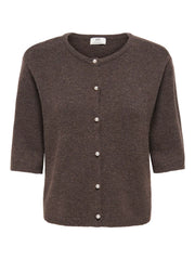 RUE LIFE 2/4 PEARL CARDIGAN - Bracken MELANGE