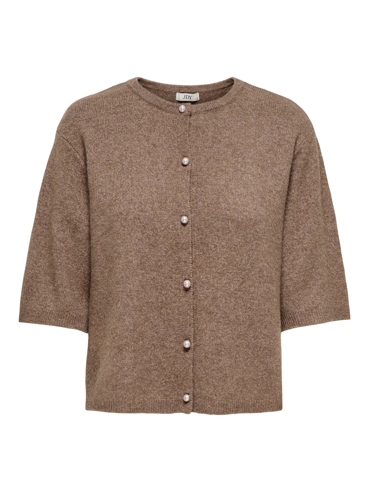 RUE LIFE 2/4 PEARL CARDIGAN - Caribou MELANGE