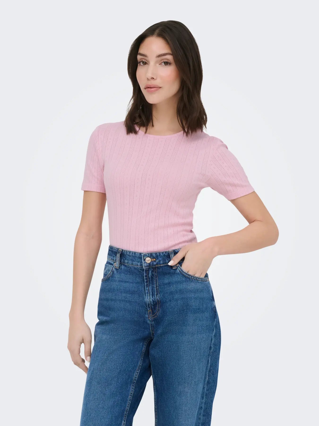 SALSA MIA LIFE SS O NECK TOP - Fairy Tale