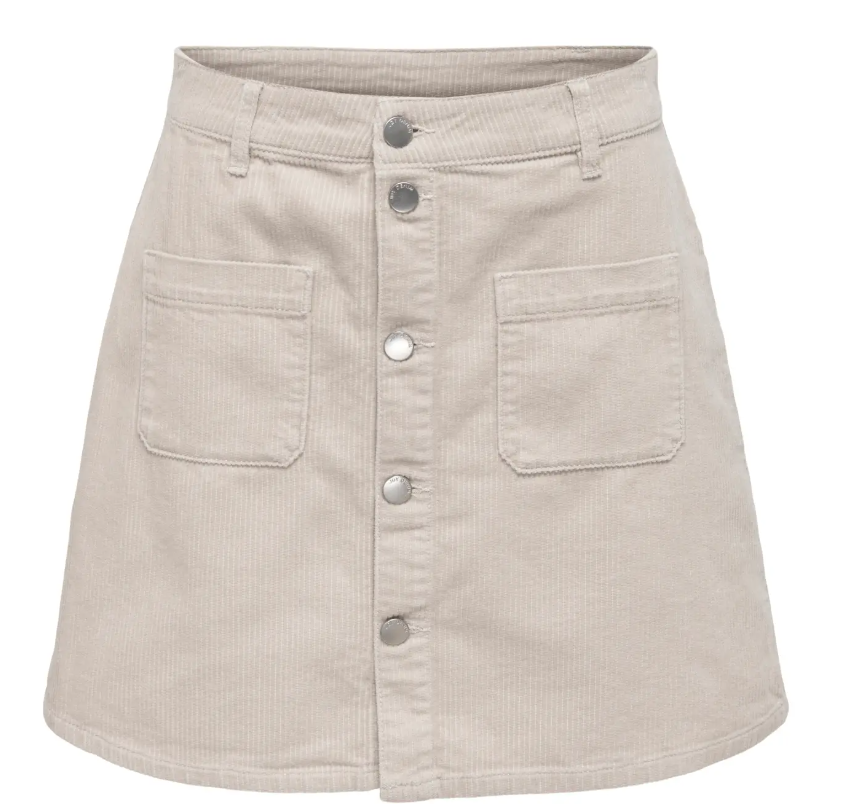 SHIRAZ CORDUROY SKIRT - Moonbeam