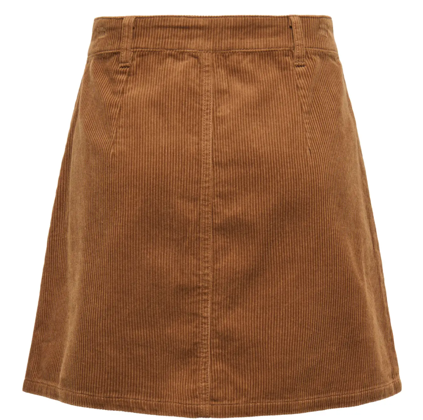 SHIRAZ CORDUROY SKIRT - Toffee