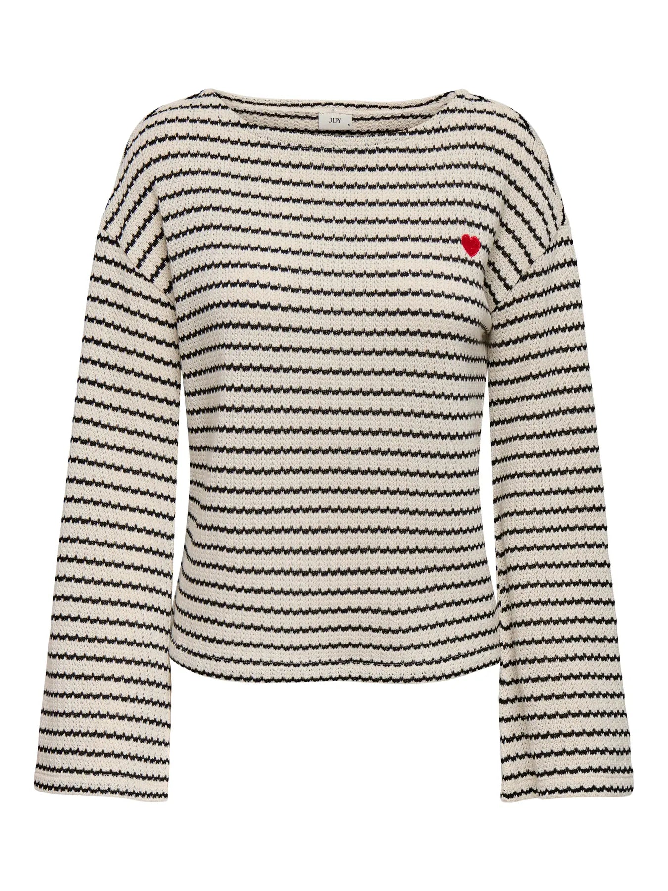 THEA LS BOATNECK TOP - Birch BLACK IRIS + BS HEART