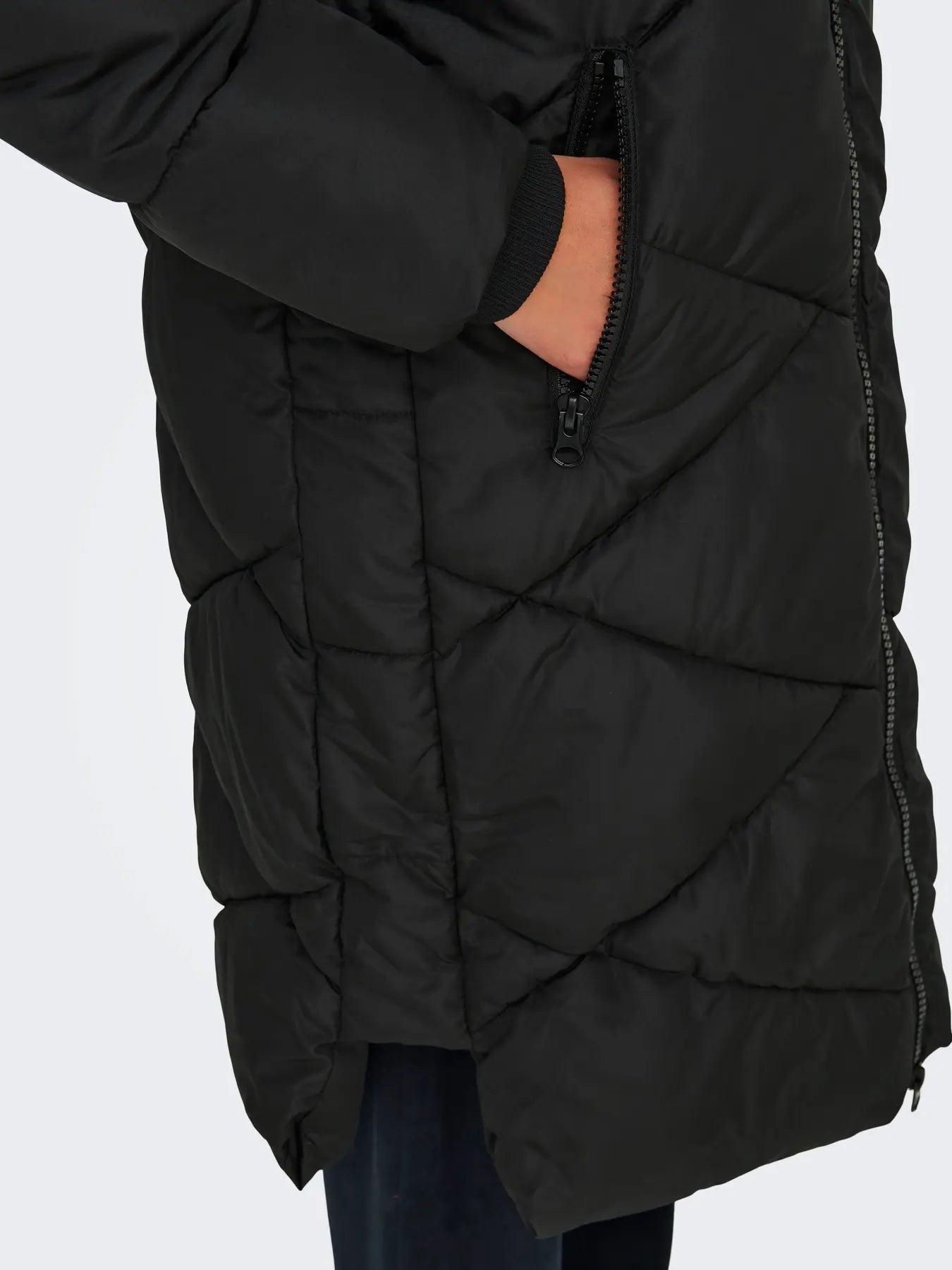 VISTA LIFE PADDED HOOD JACKET - Black