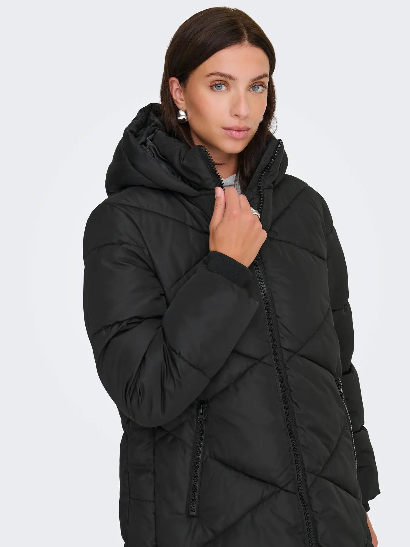 VISTA LIFE PADDED HOOD JACKET - Black