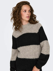 ZOEY LIFE L/S RAGLAN PULLOVER - Chateau Gray BLACK