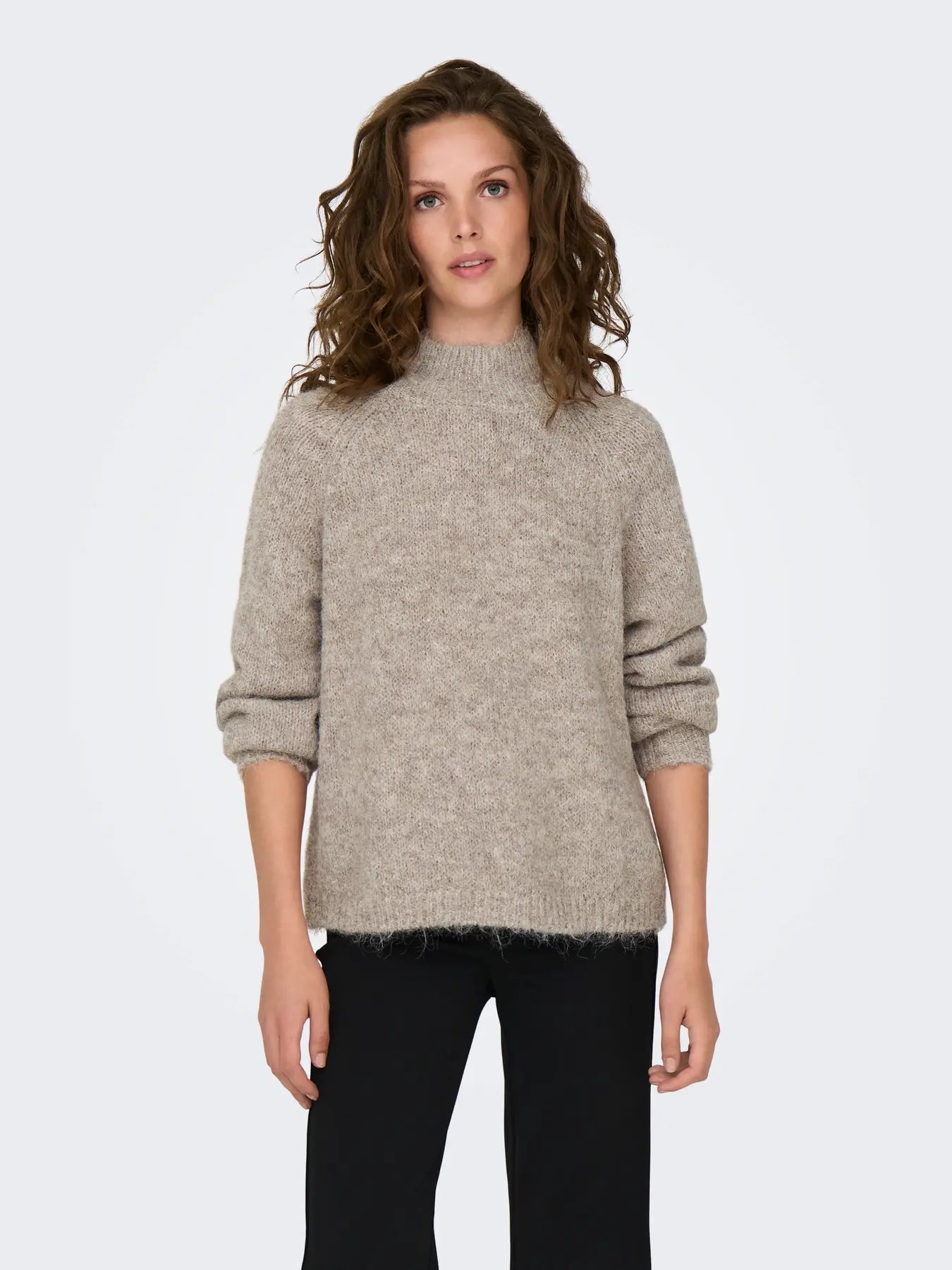 ZOEY LIFE L/S RAGLAN PULLOVER - Chateau Gray MELANGE