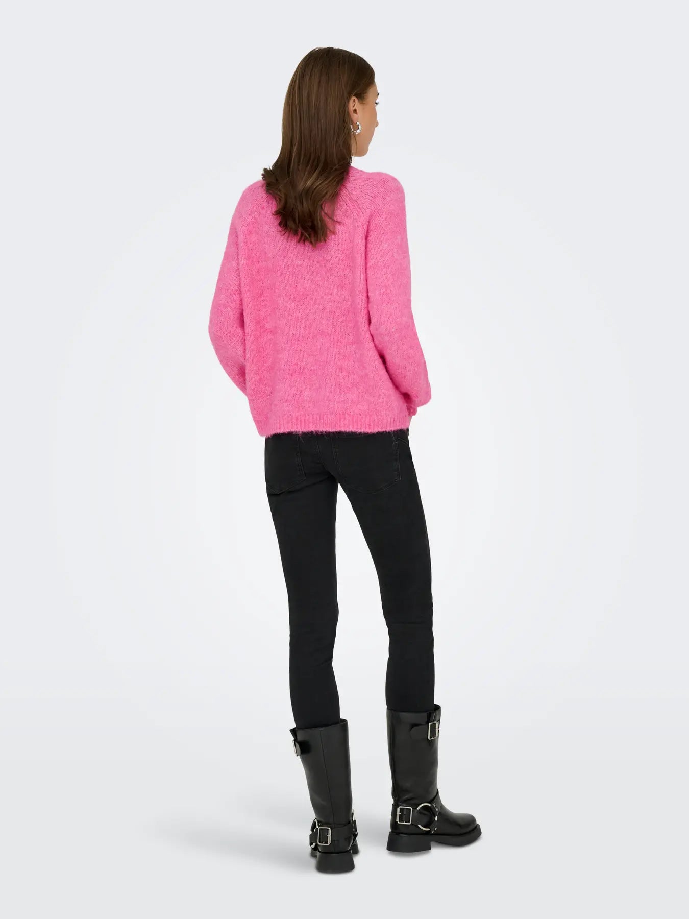 ZOEY LIFE L/S RAGLAN PULLOVER - Pink Cosmos MELANGE