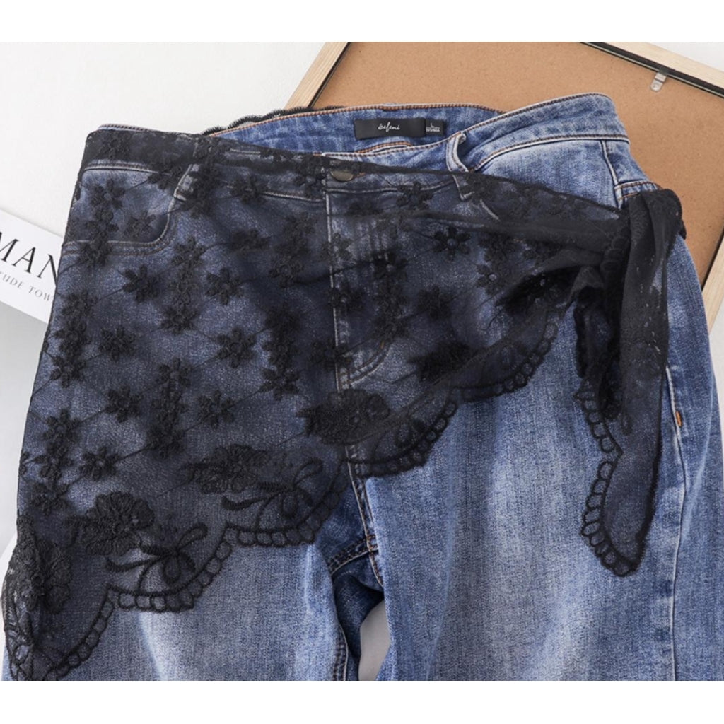 Lace Scarf - Black
