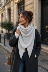 Triangle Scarf - Light Grey