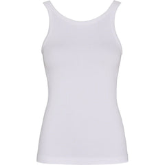 Lone rib tank Top - Bianco