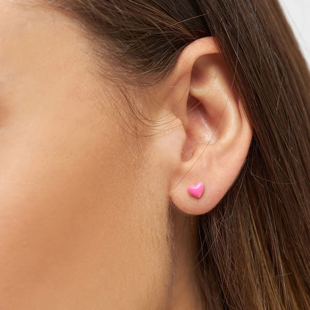 Love U ørering 1 stk - Pink