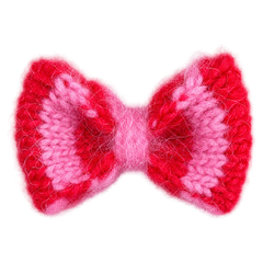 BOW Broche Mohair - Pink/Red