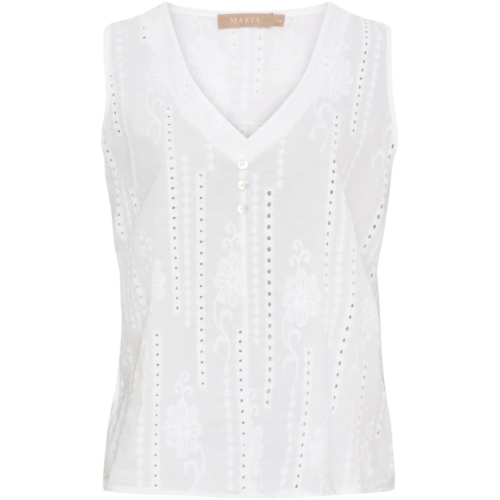 Perla Top White