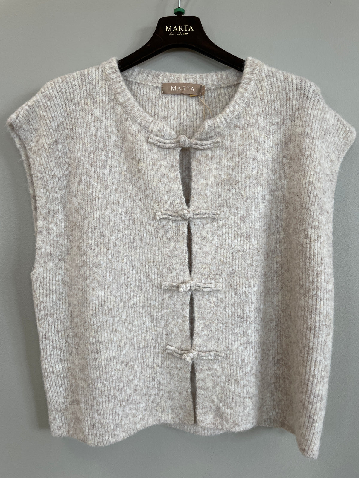 Celestia Knit Vest - Beige