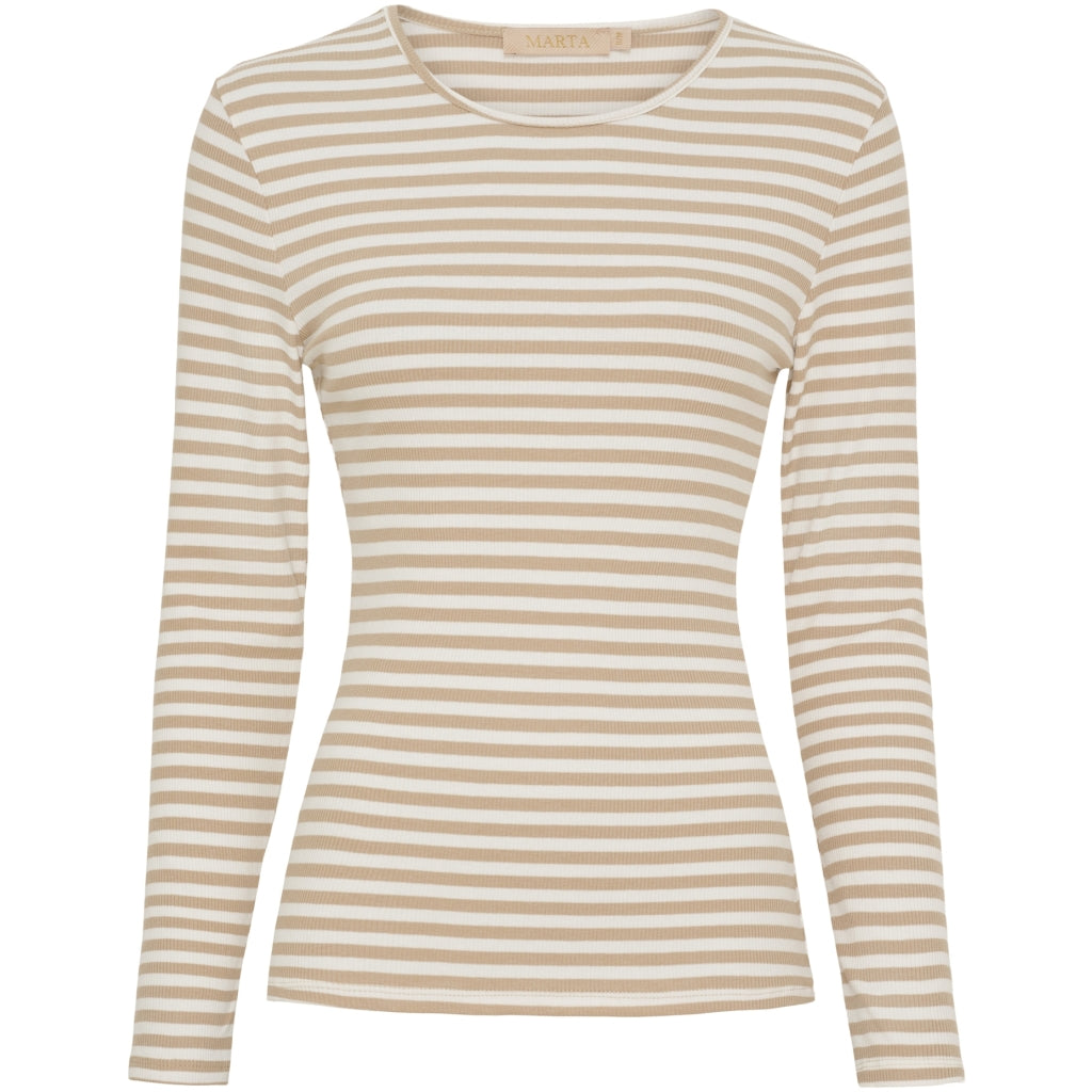 PREORDER-Josiane LS Tee - Beige/Greggio