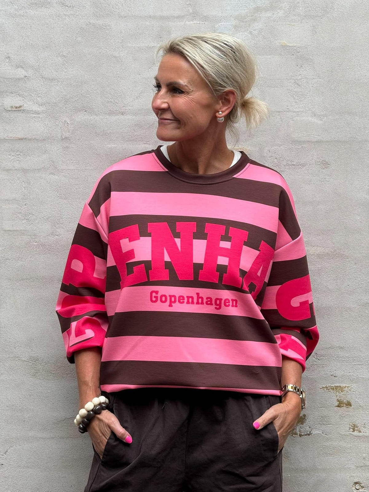 PREORDER-Nerina Sweatshirt - Moro/Pink