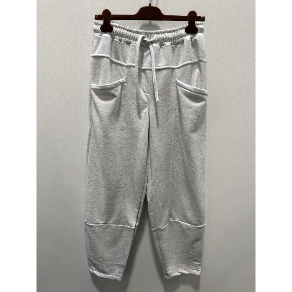 Rayna Sweatpant - Light Grey Melange