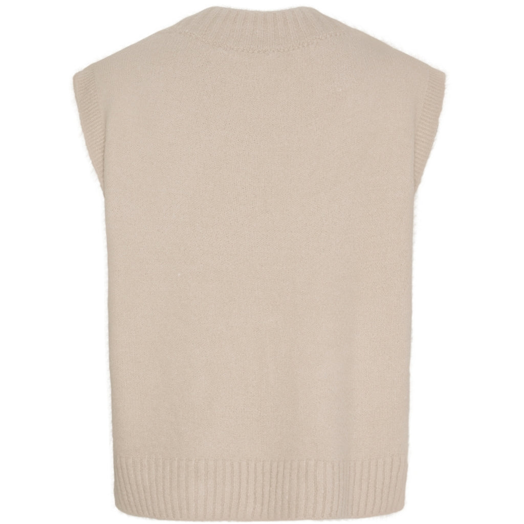Lila Knit Vest - Beige