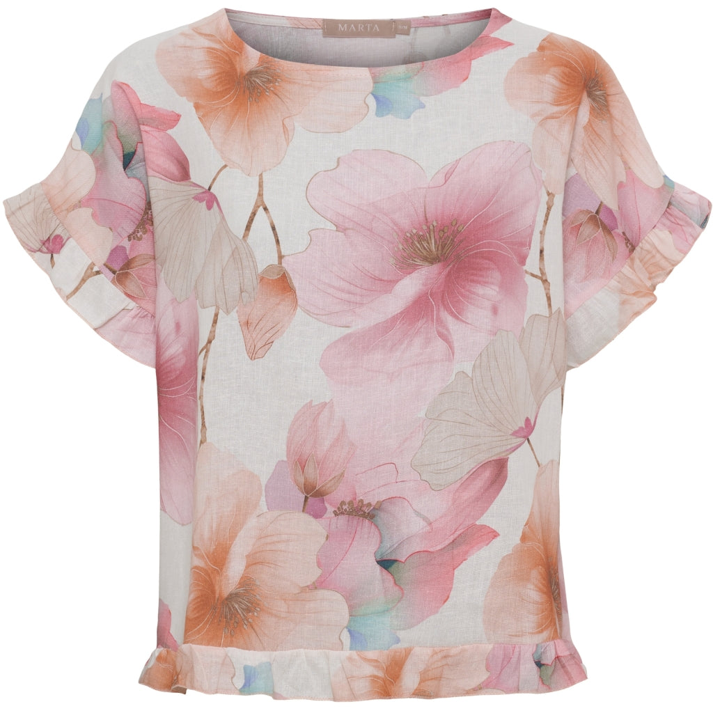 Mathea Blouse - Pink Flower
