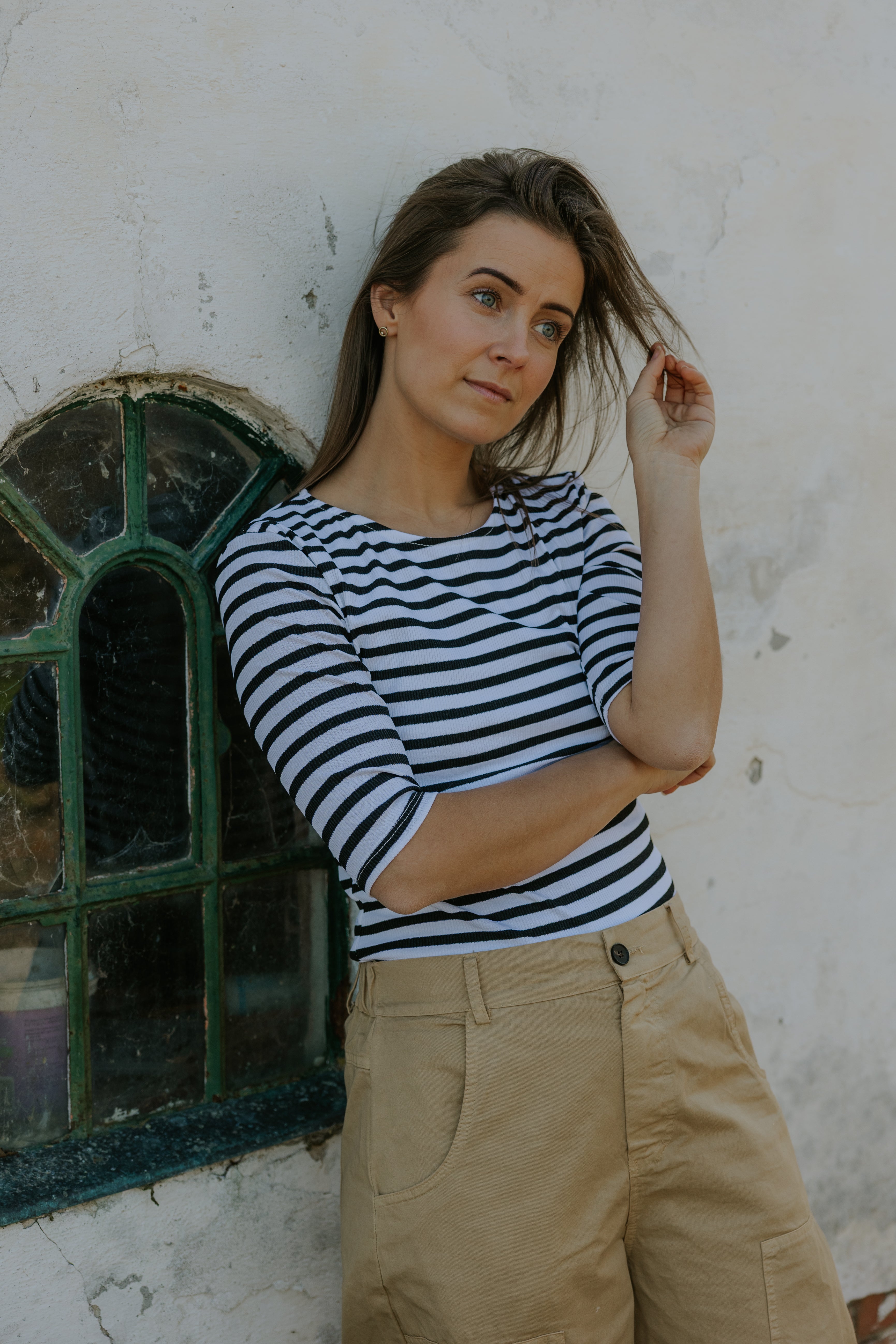 Everyday Stripes Blus - Svart